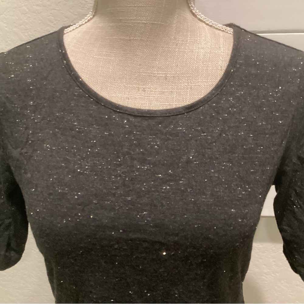 Apt. 9 Black Long Sleeve Women's Top - Picture 2 of 5